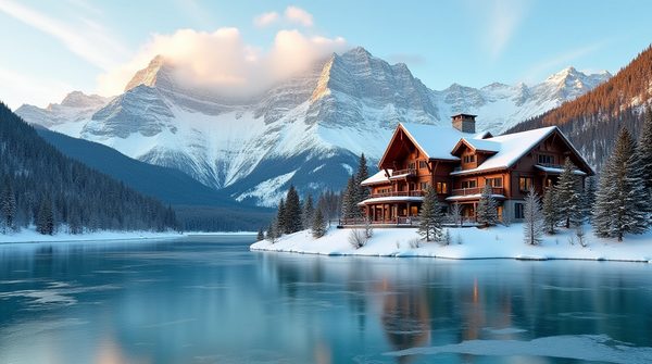 S'évader dans un hôtel avec vue panoramique sur les alpes en hiver